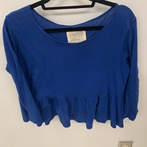 free people quarter sleeve top
